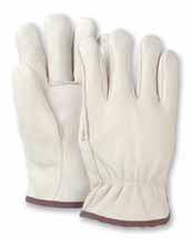 1563T Premium A-grade elkskin with Thinsulate lining. The glove features a seamless palm construction for added comfort, keystone thumb, shirred back, and double sewn rolled leather hem.