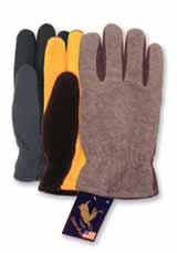 1572 Driver style grain pigskin with a Bolton thumb, knuckle strap, stretch knit back, shirred wrist and fleece liner for added warmth.