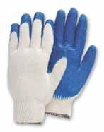 S-L 3385A M-Safe cotton-poly seamless knit shell, precurved ergonomic design with wrinkled latex palm coating. S-L 3383 Towa version, pre-curved design with fully coated thumb.