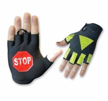 S-L 1950 High Visibility Driver love Top grain cowhide driver style glove with ANSI 107 type high visibility fluorescent orange poly-woven back, 3M reflective knuckle strap.