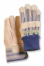One of our most comfortable, best fitting gloves features a seamless palm, wing thumb, stretch knit back and neoprene knuckle area. lastic wrist and Velcro closure.