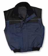 jacket and vest. Both available in two color combinations; both styles are waterproof and fully lined.