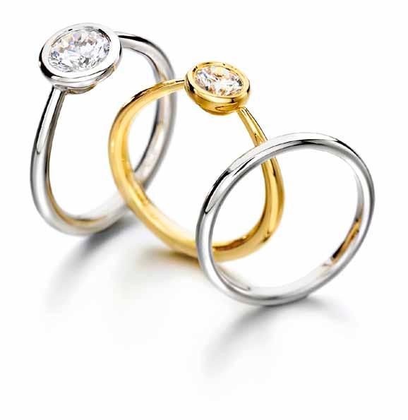 metals: classic yellow gold, cool white gold, extravagant