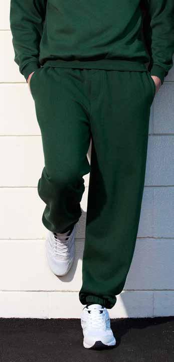 5 TP902 UNISEX PANT 65% Polyester, 35% Cotton - Low Pill Brushed Knitted Fleece Elasticated pant cuff and waist with drawstring 2 Open side