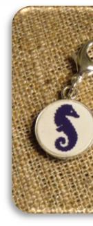 ENCCLO-W-PPSeahorse Charm-Only Anchor Monogram