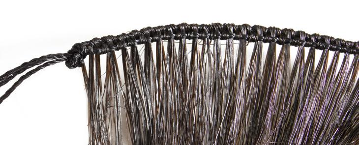 Hand Weft Hand tied wefts are wefted by hand and are much thinner than machine wefts.