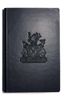 Notebook-01 PORTFOLIO Black leather letter-size portfolio with Legislative Assembly of