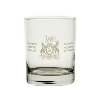 Glass-0006 WINE GLASSES Etched with the Legislative Assembly of