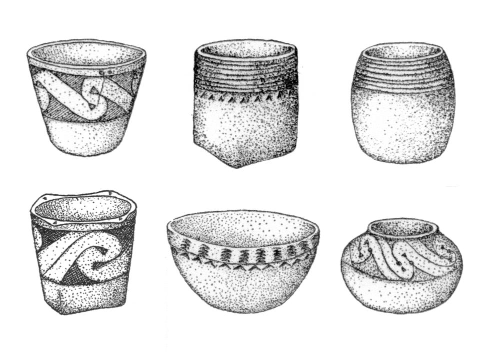 Figure 2.2. Coles Creek pottery vessels.