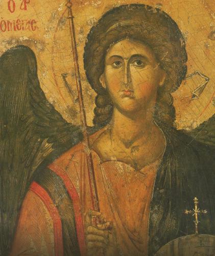 Heaven and Earth: Art of Byzantium from Greek Collections April 9 August 25, 2014 Icon of the Archangel Michael, Byzantine, from Constantinople, a.d. 1300 1350. Tempera and gold on wood.