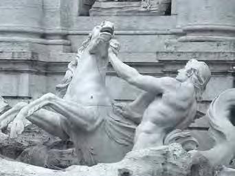 THE TREVI FOUNTAIN, DETAIL (Church of St.