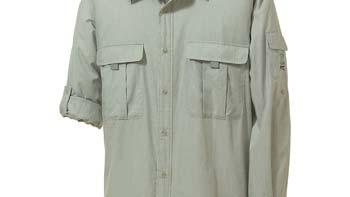 Men's Technical Field Shirt Insect Repellent Lightweight Comfortable 30+ UPF Protection Quick Drying 100% Nylon/3 oz.