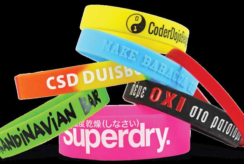Silicone wristbands Promotional tool Silicone wristbands Silicone reusable wristbands can be used for advertising, as fashion items, as fundraising tools or as seasonal passes.