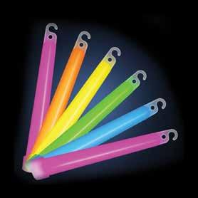 Glow sticks and wristbands Glow sticks Glow sticks are delive in a protective packaging which prevents products activating during transport. String is included so they can be worn around the neck.