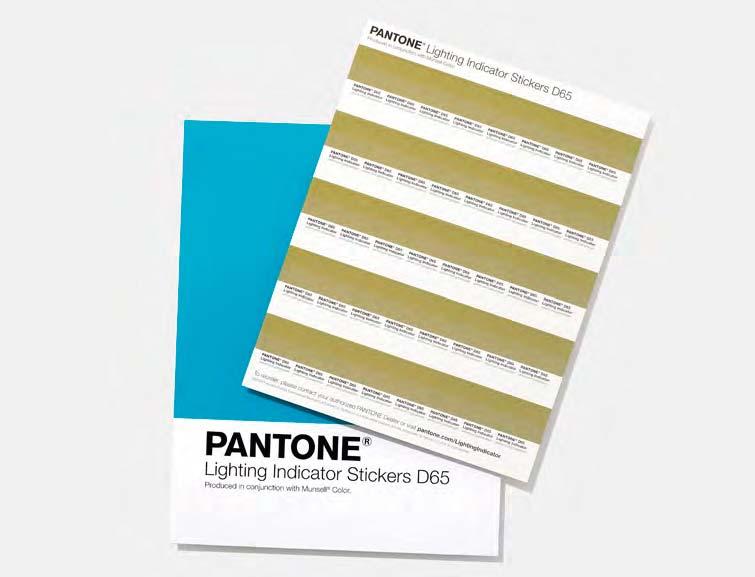 Pantone Lighting Indicator Stickers D65 LNDS-1PK-D65 Proper lighting is critical to ensuring color accuracy.