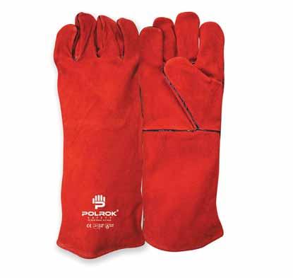 split leather, welted seams, fully lined wing thumb, length 35cm Welding gloves provide excellent heat, spark and abrasion resistance, while the soft