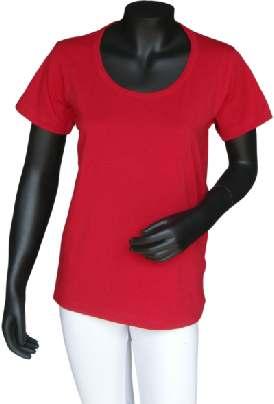 SSNH 1002 Slim Fit Scoop- Neck for Ladies Type: Slim Fit Round Neck Colors: Red,