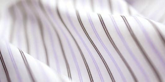two-color double stripe pattern Men s: button-down collar, two-button