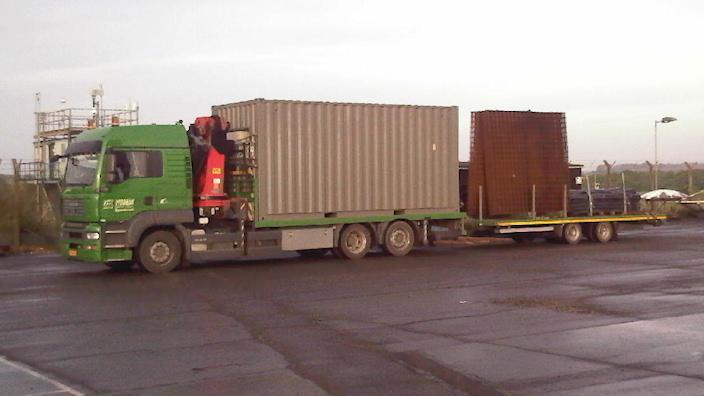 First delivery RF-container, ground planes, sheets