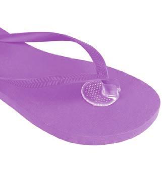 Sandal Gel Toe Protectors Small and sleek gel cushion fits easily around toe stand of sandals and flip flops Cushions between toes