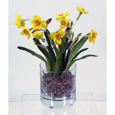 5 740173948784 740173948791 MINI NARCISSUS IN WATER 9 (YELLOW) P5316.