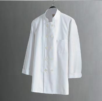 Kitchen Female & Male Chef Coat With Plastic Buttons Men s Sizes 34-48, 50-60