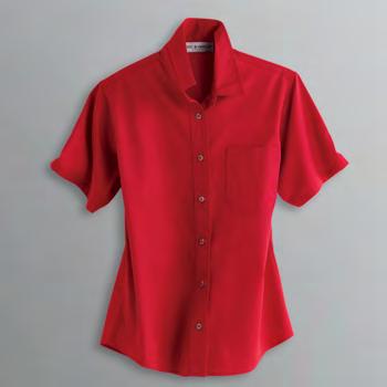 FRONT DESK Modern Collection Female Katie Shirt Misses Sizes XS-XL Women s Sizes 1XW-4XW 066107 Long Sleeve (000) White, (150) Red, (350) Black Short Sleeve (001)