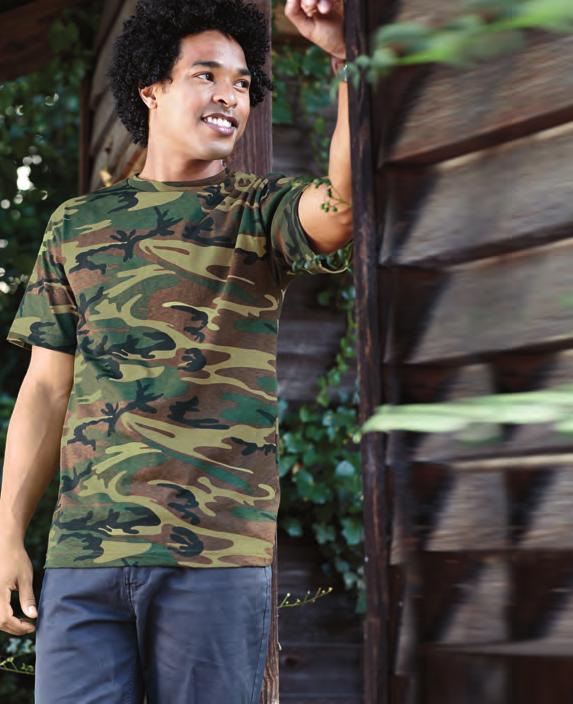 3980 LS3906 3982 3665 2206 3981 Officially Licensed REALTREE Camouflage T-Shirt Styles 5.5 oz.