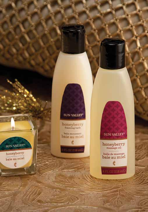 LUXURIOUS SPA GIFT SET GIVE YOURSELF A SPA NIGHT Holiday excitement can lead to hectic hassles. Take time to refocus with the soothing Sun Valley Spa Set.