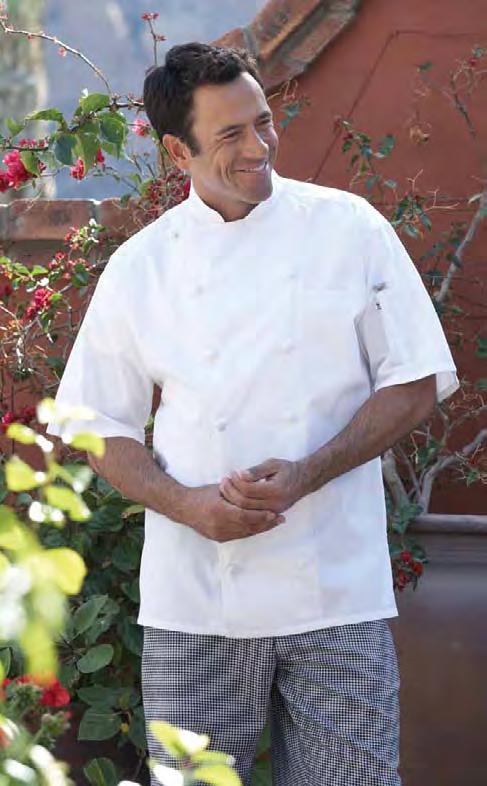 Being an executive chef just got a little cooler. All the same elegance and features as our Master Chef coat only with short sleeves.