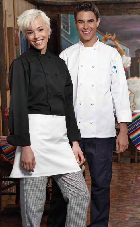 <classic Knot Chef Coat One of the finest chef coats on the market today.