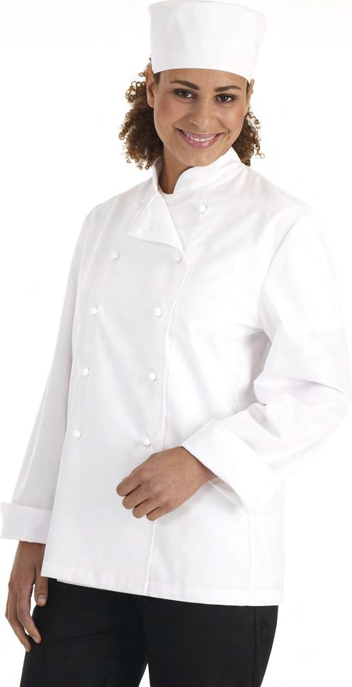 Hylton Chefs Jacket B150 215gsm 65% Polyester/35% Cotton Long