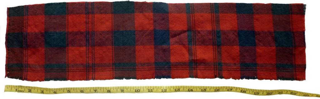 The surviving piece of the original plaid is still at Moy Hall but even that is relatively small.