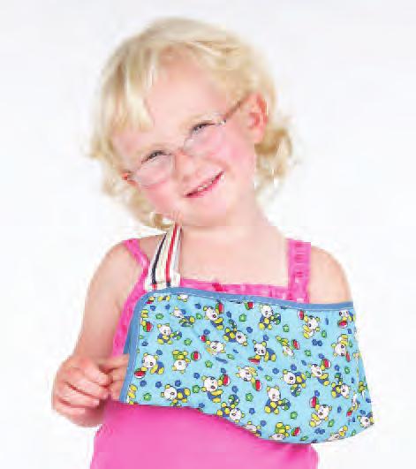 Paediatric Arm Sling Made from fabric and cotton with secure Velcro closures, the sling is also ideal for the treatment of sprains and strains.