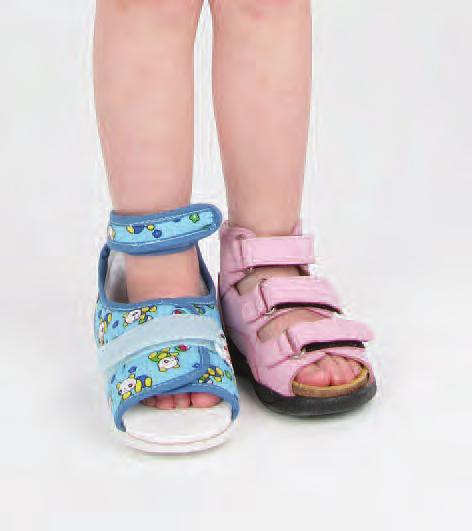 Paediatric Cast Boot Foot slippage is prevented through a back counter design and ankle strap. Secure Velcro fastenings hold the boot firmly round the cast.