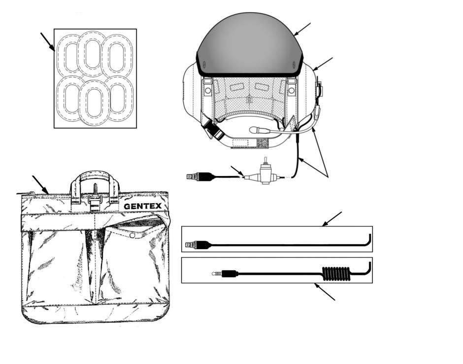 REPLACEMENT PARTS LISTS On Pages 11 and 12 are four parts lists for the TCH Helmet.