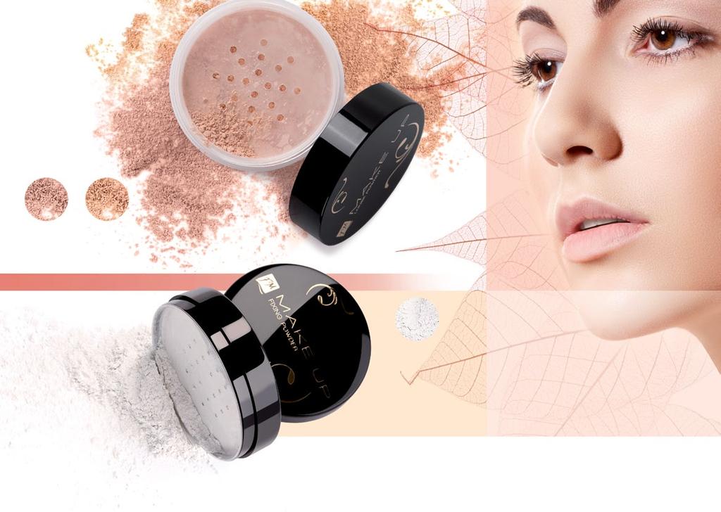 LOOSE POWDER loose powder delicate and light ideal for a perfect make-up finish micronized pigments make your skin look silky contains extracts of cacao-tree, green tea, silk and aloe vera admixture
