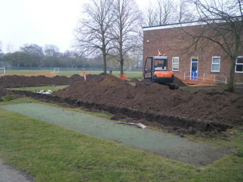 An archaeological trial-trenching evaluation at St Helena School, Sheepen Road, Colchester, Essex April 2013 report prepared by Ben