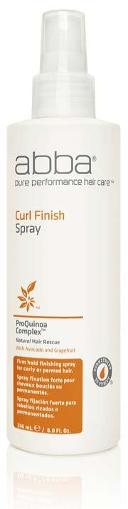 CURL FINISH Spray CURL FINISH Spray Locks in curls and dynamic shapes using pure, hydrating botanicals. Finish your curls with this long lasting spray.