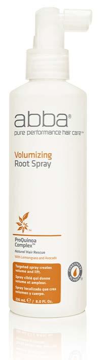 VOLUMIZING ROOT Spray VOLUMIZING ROOT Spray Plumps and thickens hair at the root for maximum fullness and body while delivering a beautiful shine to any style.