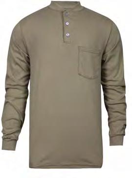 3 Button front placket Increased comfort at
