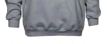 Modacrylic Cotton Blend Front pocket Rib knit cuffs & waistband Drawstring hood