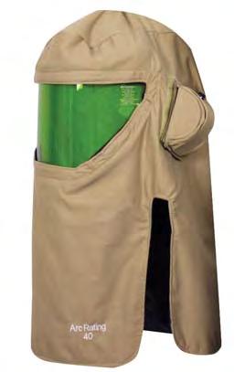 DuPont Protera Quick disconnect & adjustable shoulder straps Side slant pockets Expandable leg opening for fit over boots Hook & loop at side for easy access and entry LI Khaki ARC RATING 40