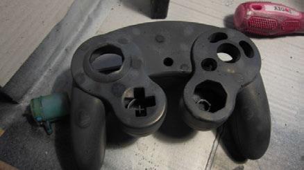 8 I varnished the controller covering the