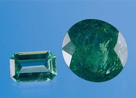 Bear and Cara Williams of Bear Essentials, Jefferson City, Missouri, showed the editors several samples of emeralds from a new deposit in Tocantins State, Brazil, about 30 km from Paraíso.