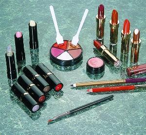 10 Lip color is a cosmetic in paste form, usually in a metal or plastic tube, manufactured in a variety of colors. It is used to color the lips and to enhance or correct the shape of the lips.