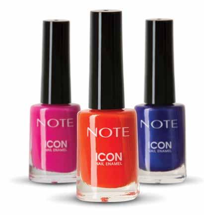 501 502 503 504 505 506 507 508 509 510 511 512 513 514 515 516 517 518 519 520 ICON NAIL ENAMEL Super concealing and glossy look with a single coat.