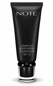 LUMINOUS MOISTURIZING FOUNDATION SPF15 MACADAMIA OIL SWEET ALMOND OIL It has high moisturizing feature thanks to sweet almond oil with antioxidant effect and macadamia oil containing important acids