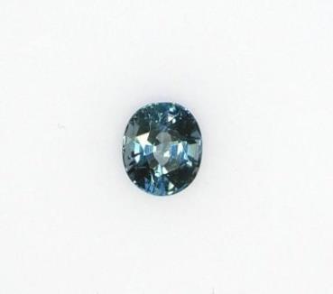 Sapphire Sri Lanka. Multi-facet Mixed Cut Oval. This bright medium blue has sparkling highlights. Extremely clean. Measures 6.2 x 7.2 mm. Weight is 1.36 ct. CSO277 Price $740.
