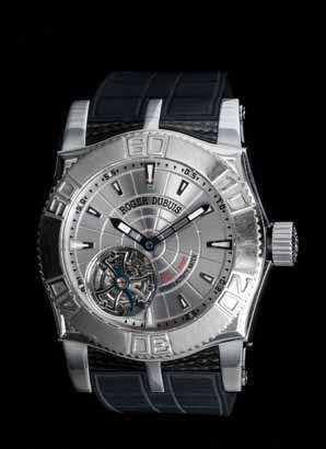 20 21 20 A Stainless Steel Just For Friends Easy Diver Flying Tourbillon Wristwatch, Roger Dubuis, Number 228 of a limited edition of 280, 49.